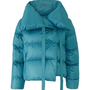 Designer blue puffer jacket